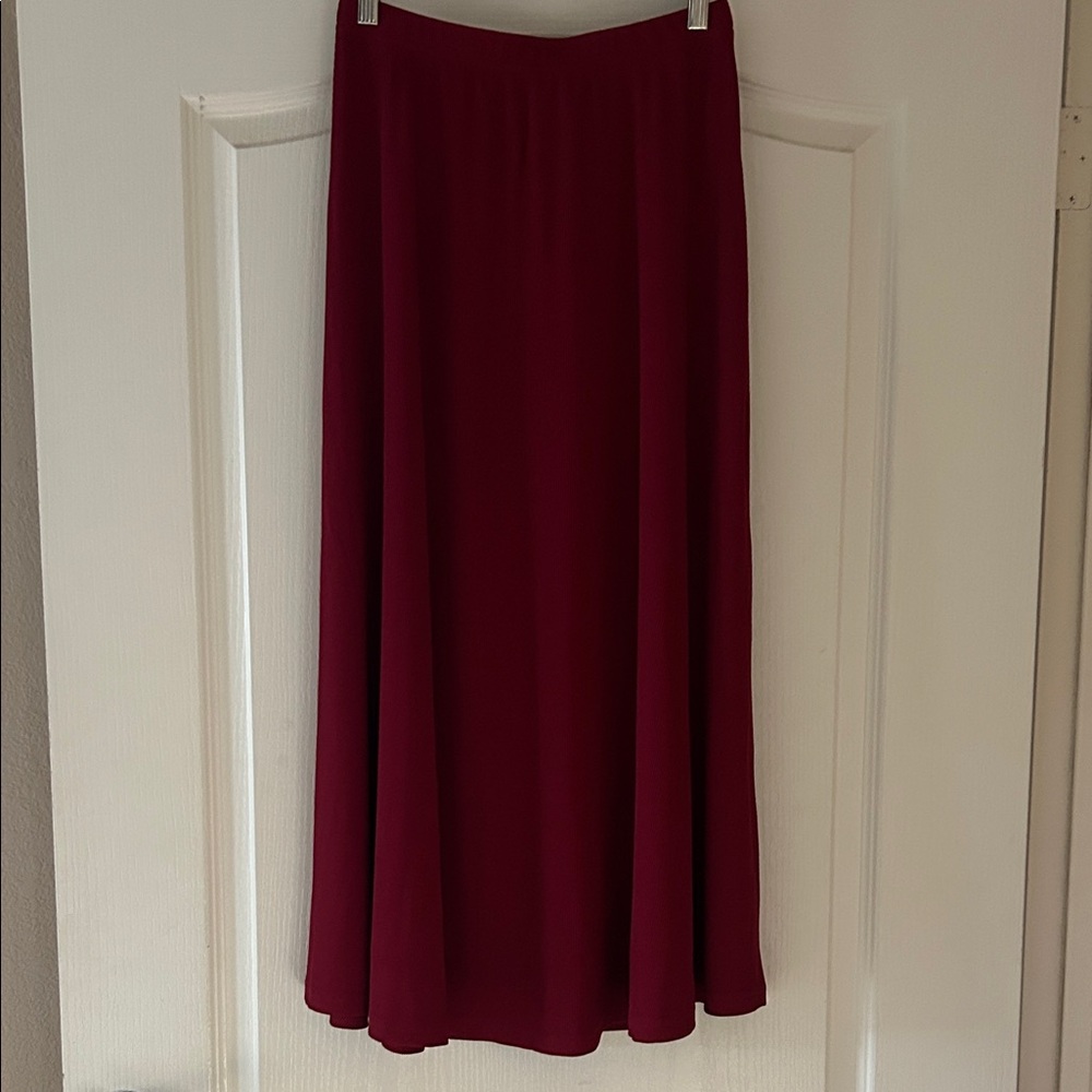 Amazon Women's Maxi Skirt in Deep Red